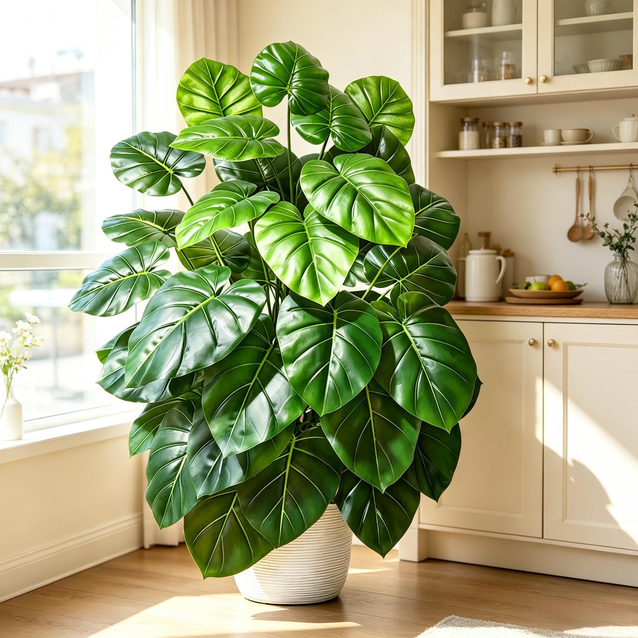 60-105cm Lifelike Artificial P - Monstera Adansonii 评论和价格
