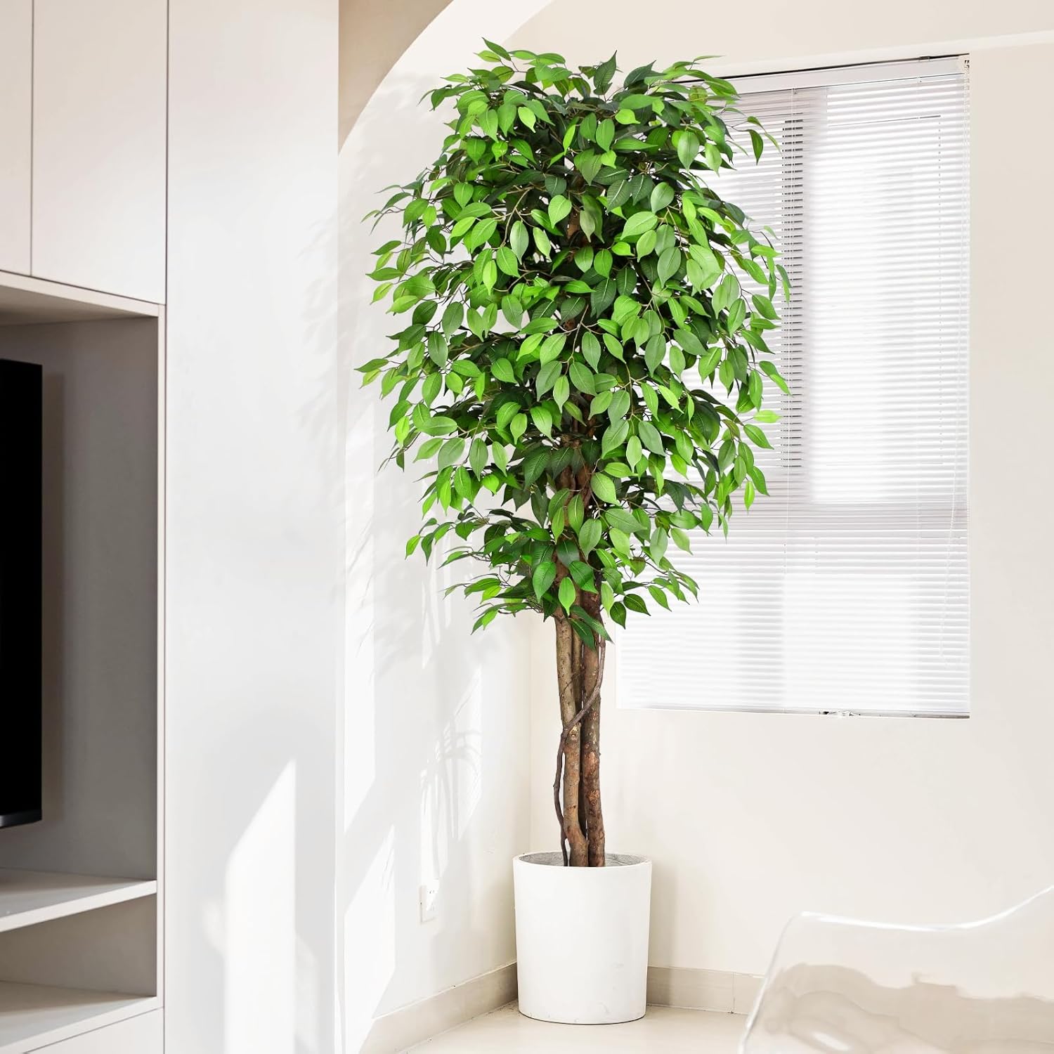 Lifelike Artificial Ficus Tree - Monstera Adansonii 评论和价格