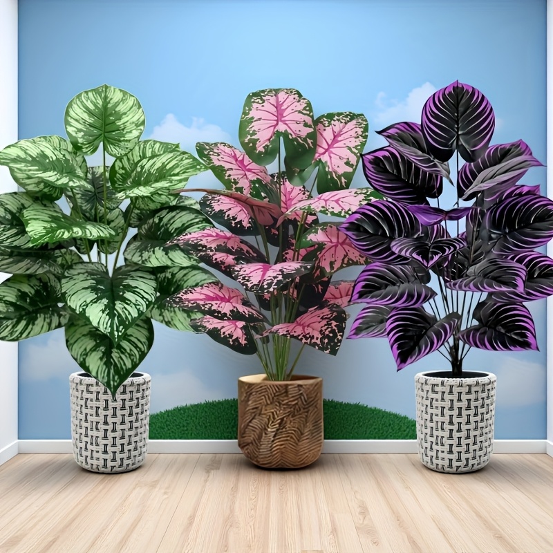 3pcs 60cm  Large Artificial Gr - Monstera Adansonii 评论和价格