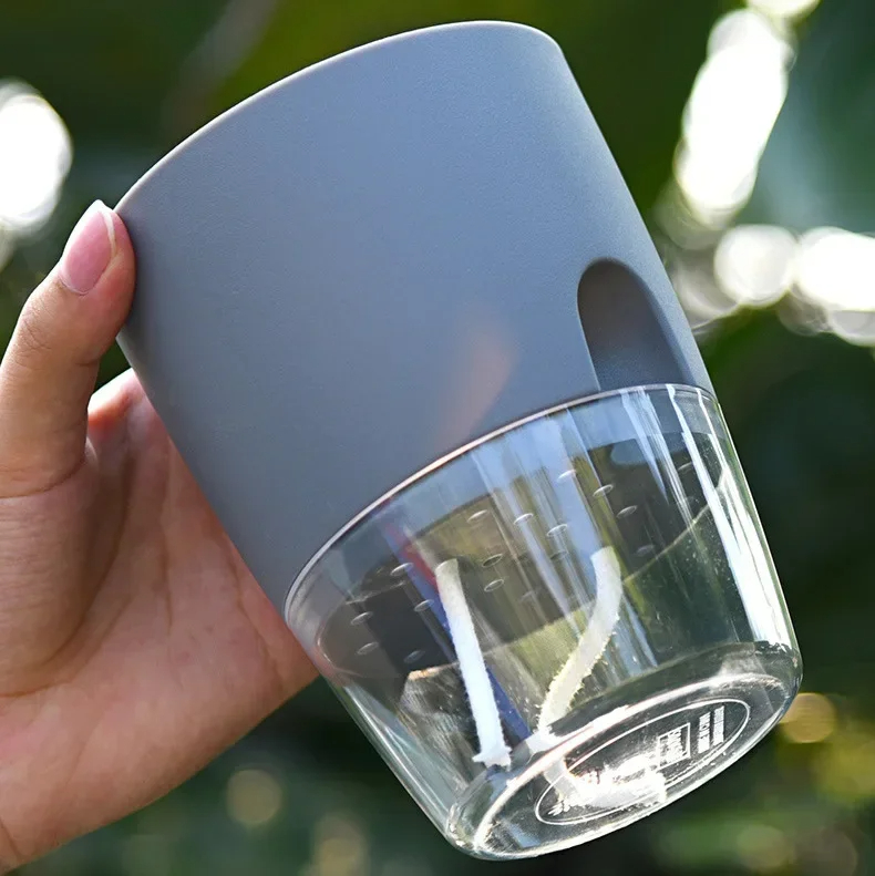 Transparent Double Layer Plast - Aloe Vera Pot 评论和价格