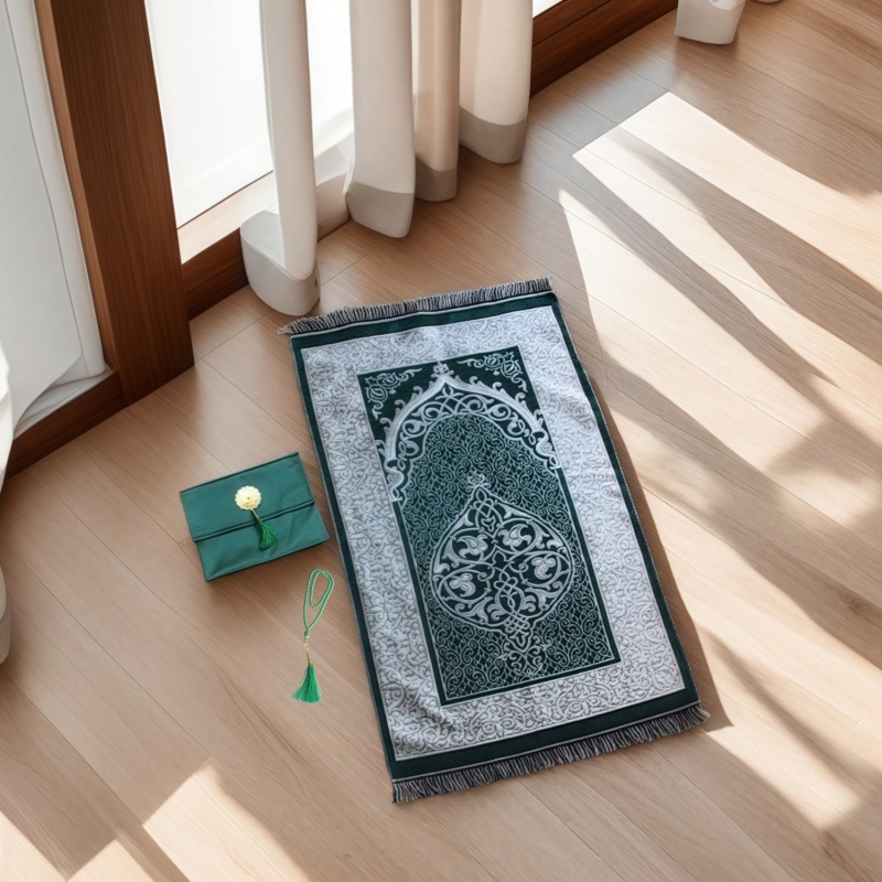 3pcs/set Muslim Prayer Mat Set - Maranta Prayer Plant 评论和价格
